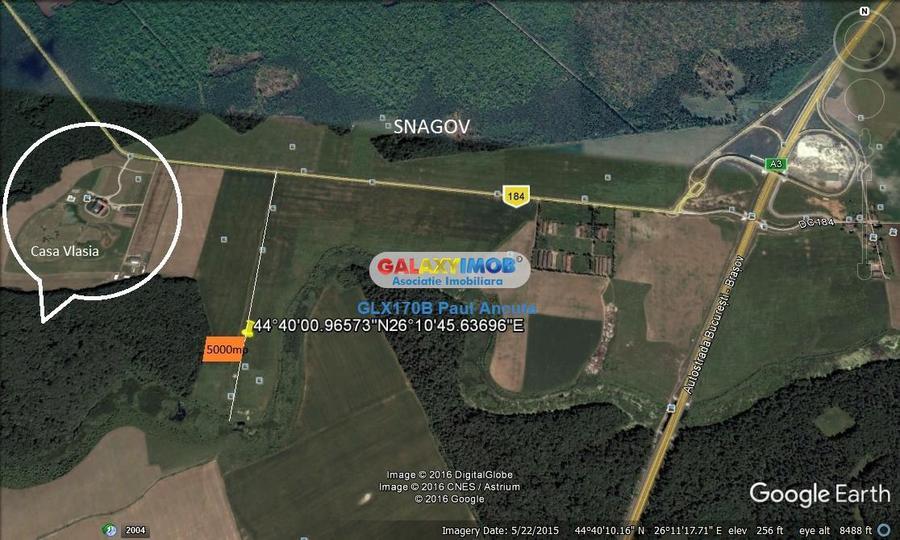 Teren Sanagov 5000 mp latura direct padure Casa Vlasia Nod A3