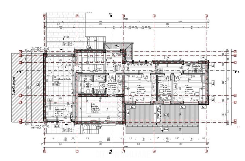Teren intravilan 1.375 mp cu Proiect autorizat pentru duplex, Feleacu