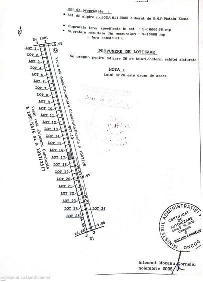 KM 5 soseaua Constanta Cumpana- TEREN 500mp