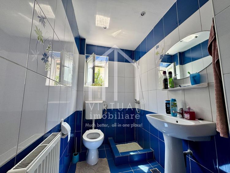 Casa singur in curte, 4 camere, 106mp utili + balcon, spatiu comercial
