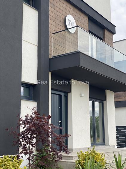 Vilă nouă cu bucătărie, cartier premium, pădure, lac, centru Corbeanca - 3