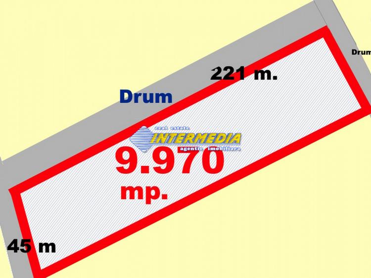 OKAZIE! Teren Intravilan Partos Su. 9970 mp d= 221 ml Drum public Utilitati fata