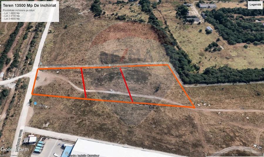 Teren de inchiriat – 13.500 mp, Clinceni Centura Bragadiru–Domnesti