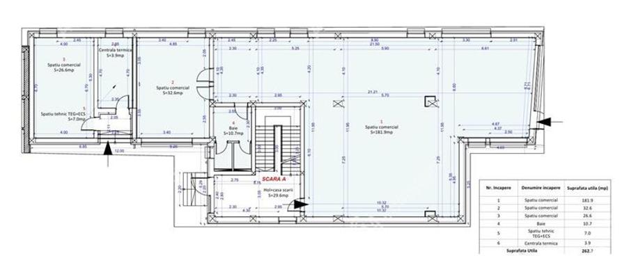 Spatiu comercial de vanzare in Sibiu zona Shopping City
