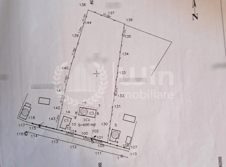 Teren intravilan cu casa renovabila | 4130mp teren | Front 44m | Aiton