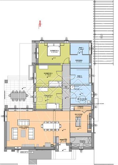 Casa 4 camere, 145 mp utili, panouri solare si pompa de caldura