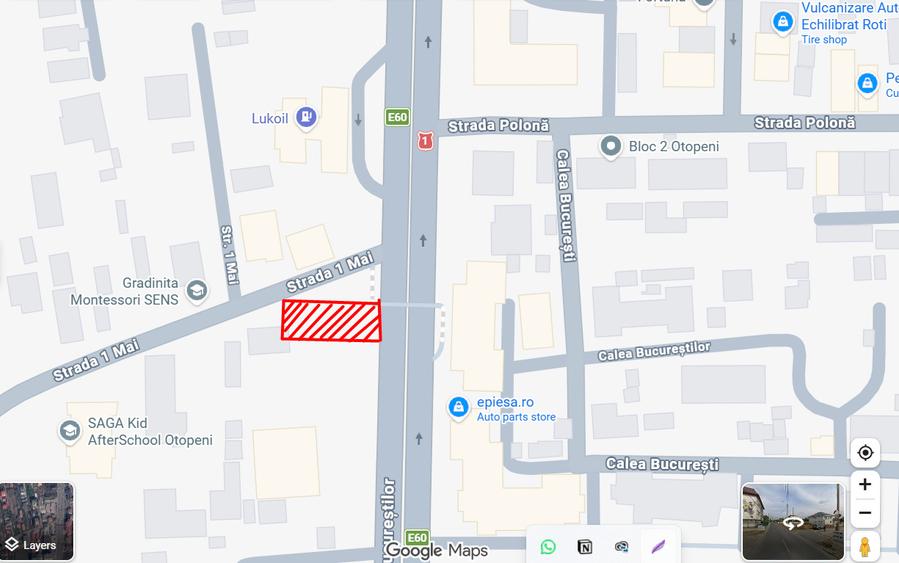 Teren premium 1.700 mp | Calea Bucureștilor (DN1) | Vis a vis M6 Otopeni | P+3