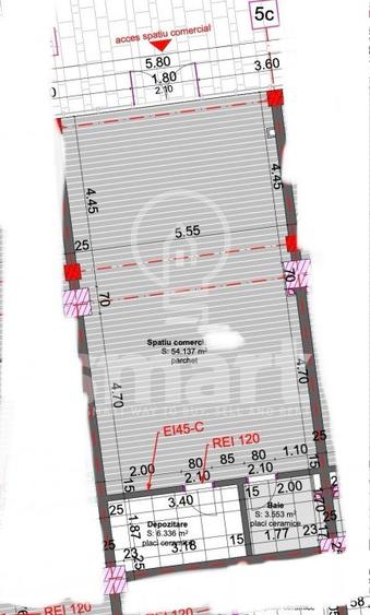 Spatiu comercial 64mp de vanzare Marasti Fabricii