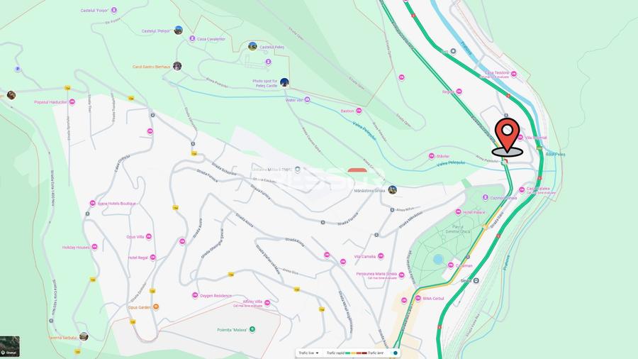 Teren intravilan de vânzare, Bd. Ferdinand, centrul stațiunii Sinaia