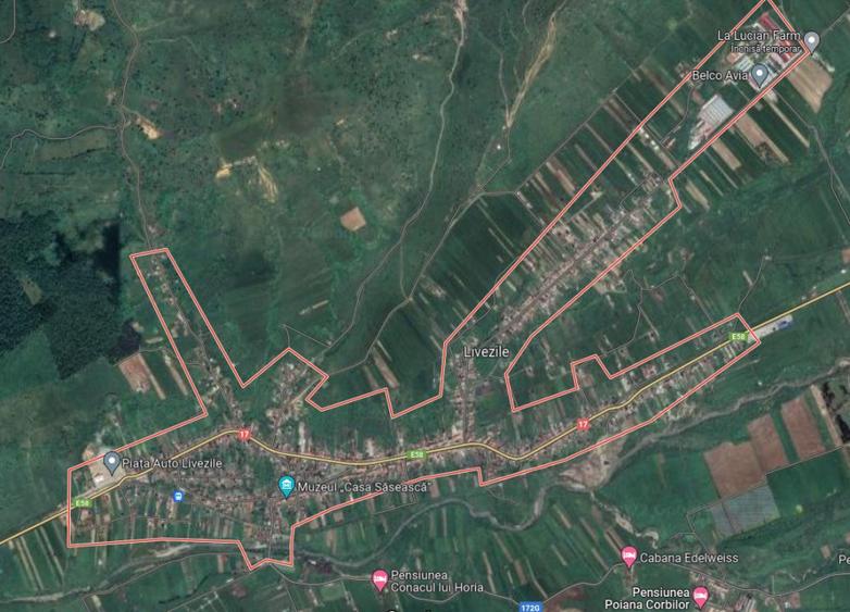 Teren faneata 5.249 mp Livezile, jud. Bistrita Nasaud (licitatie)
