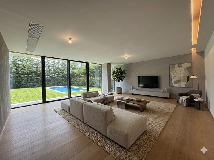 Vilă contemporană premium cu piscină, 500mp construiți, garaj 2 masini