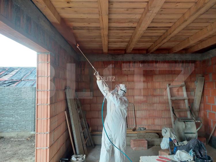 Casa cu 4 camere  semifinisata, 92 mp, teren 400 mp, in Vetis - 14
