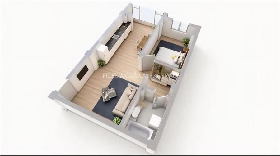 Apartament 2 camere  de vanzare  Valea Lupului, - 3