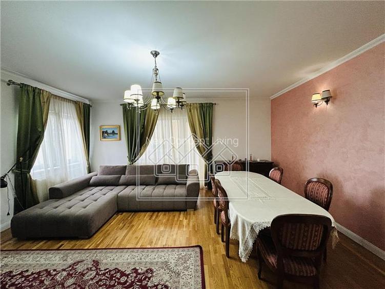 Ap complet renovat, 120 mp utili, garaj, 2 balcoane, pivnita - B-dul Victoriei - 24