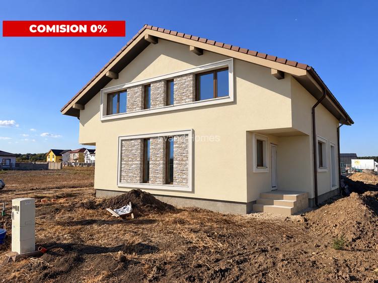 Duplex cu 3 camere | interior la rosu | 86.7 mp utili | Mosnita Veche
