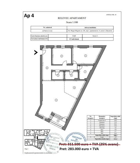 📍Dezvoltator 0% comision 🏢 111 mp gata de predat 🚇 Metrou Timpuri Noi Timpuri
