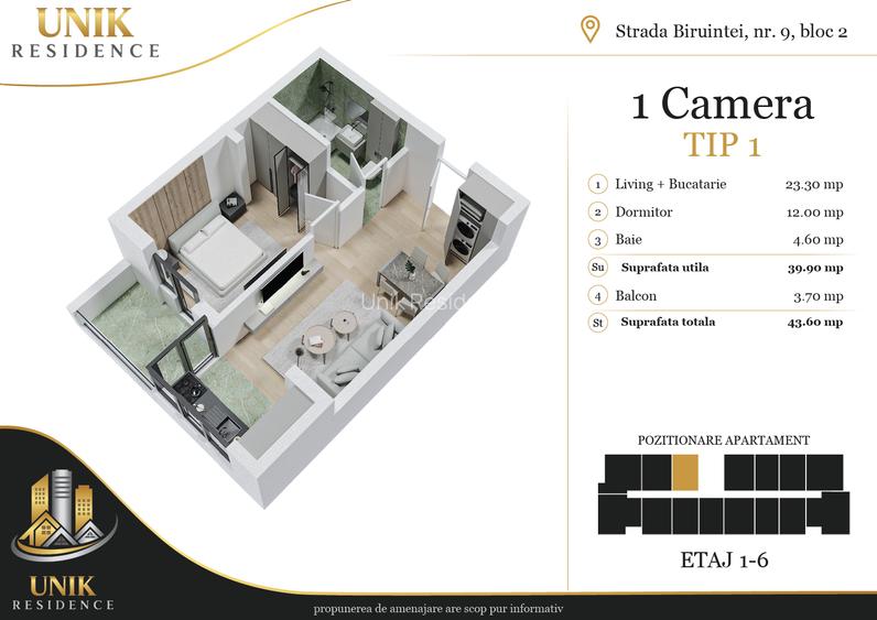 STUDIO | Bloc Nou | Metrou Berceni - 1
