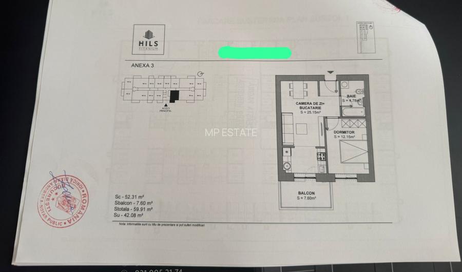 Apartament 2 camere -  Hils Titanium / Tva Inclus / Comision 0% - 2