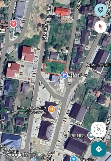 Str Manastirii TEREN 790mp deschidere la doua strazi toate utilitatile