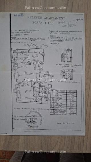 Apartament 2 camere | 77 mp | Demisol | Bd. Ferdinand I Clădire interbelica