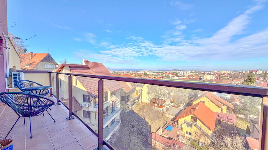 Penthouse panoramic pe Strada Morii–117,42 mp utili, 2 terase, parcare subterana
