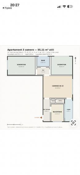 Apartament 3 camere, 55mp, Nicolae Sebe, Parcul Alexandru Ioan Cuza