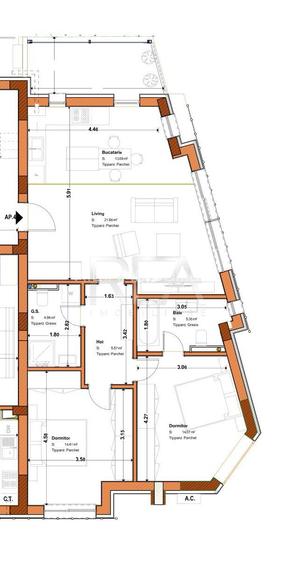 Apartament  3 camere bloc tip Boutique  Tineretului - 1