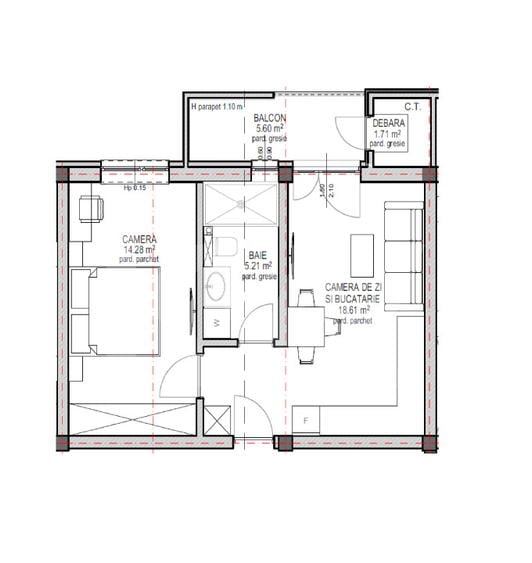 Apartament de vanzare in Sibiu - 2 camere - bloc nou, cu lift