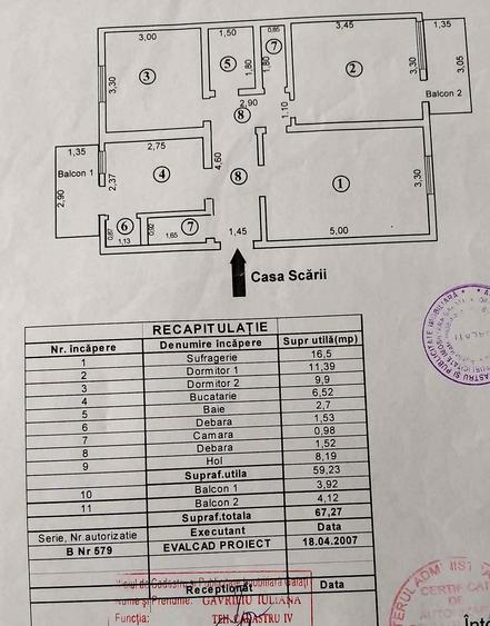Vanzare apartament 3 camere tiglina 2, BLD G. COSBUC
