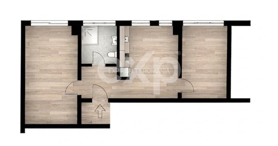 Apartament 2 camere, 55 mp, Iris - 1