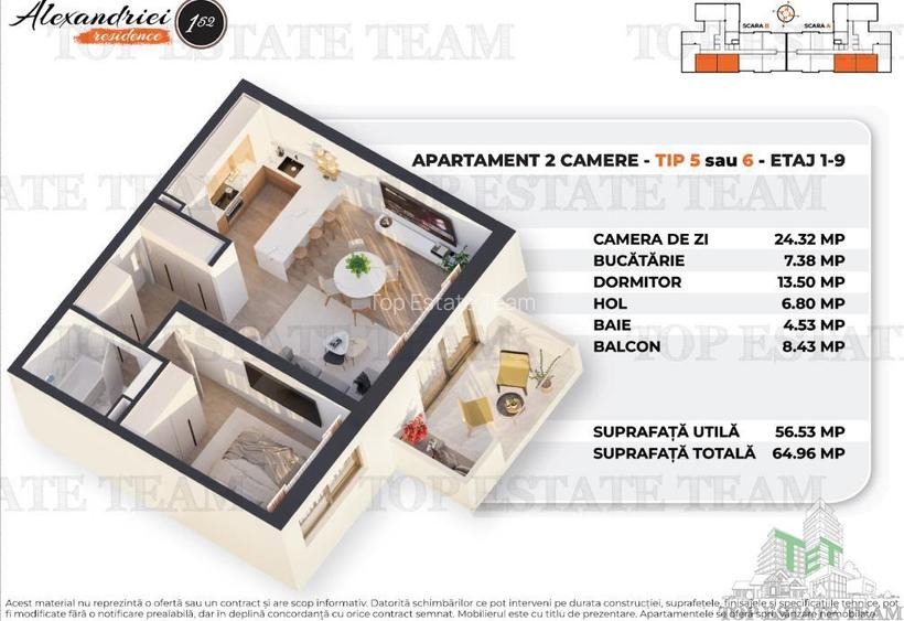 Ideal pentru Locuit sau Investitie, 2 Camere in Rahova - 12