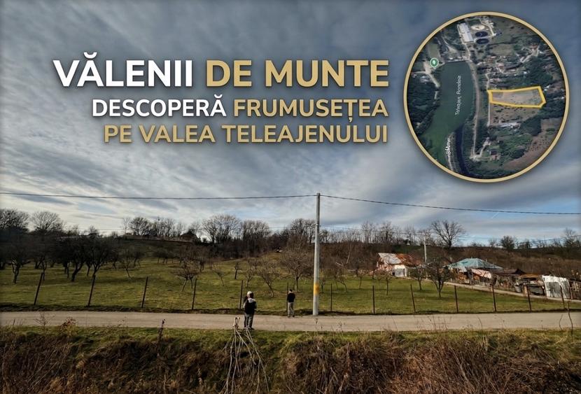 Teren intravilan Vălenii de Munte – 9.123 mp | D 45 ml |posibilitate lotizare