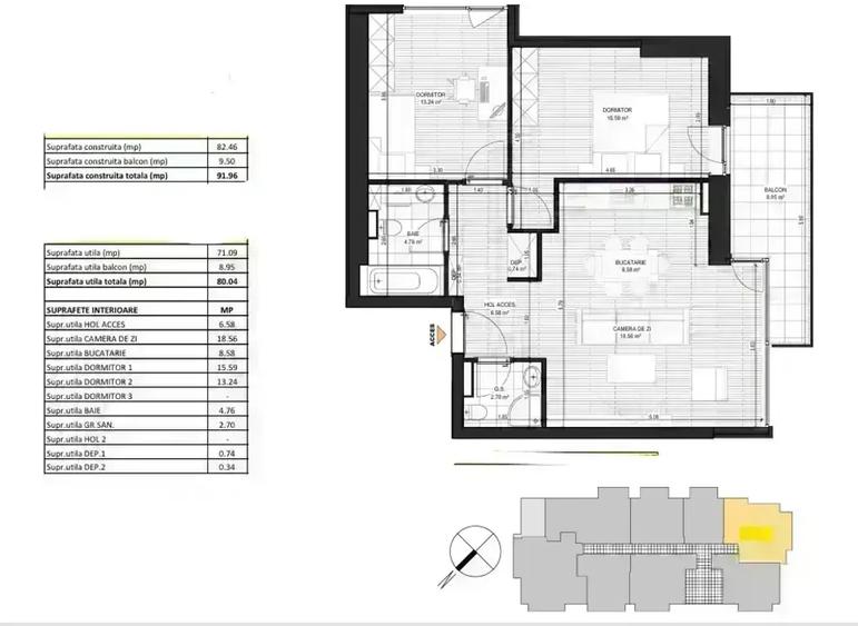 Apartament 3 camere | Bloc nou | loc de parcare inclus | comision 0 I