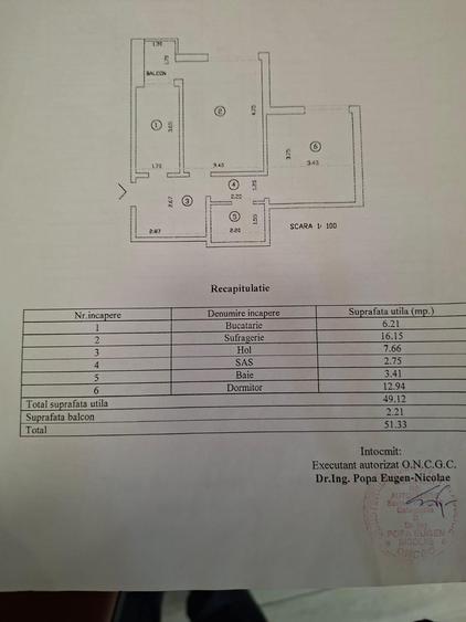 Apartament cu 2 camere decomandat, zona Podu Ros
