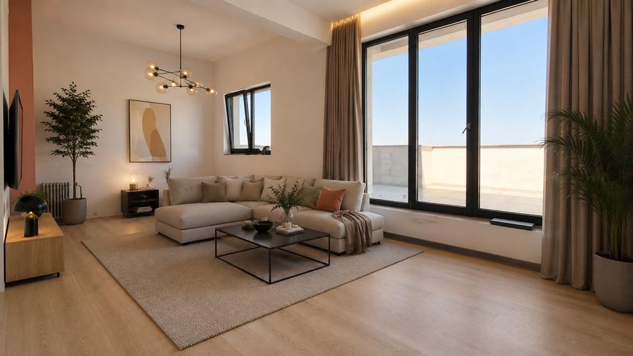 🔝 Penthouse finalizat 🌇Dezvoltator 0% comision-4 camere 🚇 Metrou Mihai Bravu