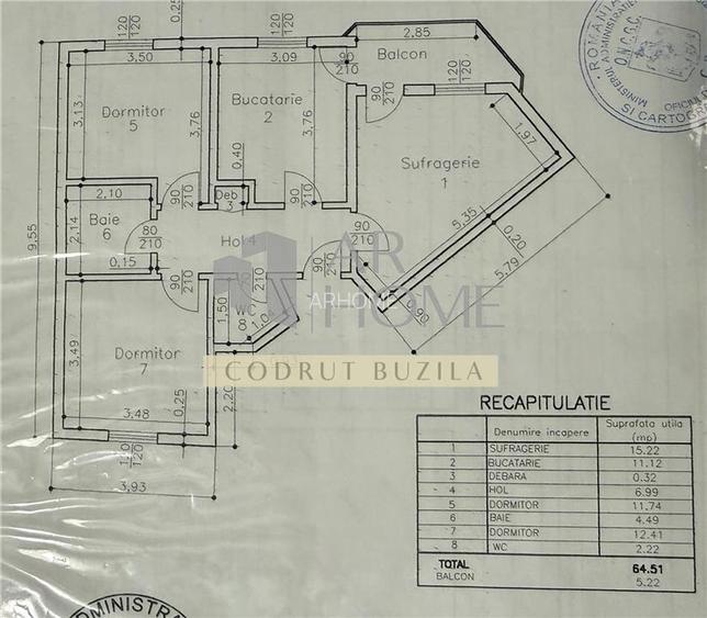 Apartament 3 camere, decomandat, ultracentral, Ploiesti - 11