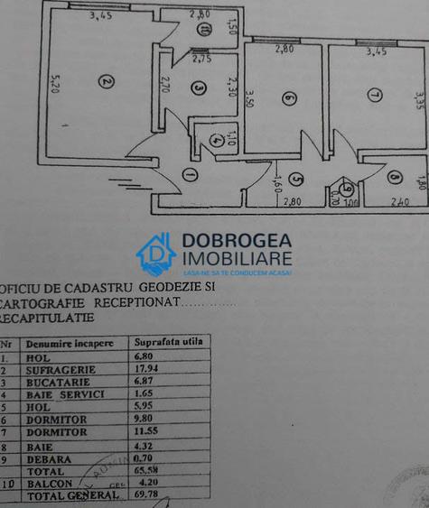C 5- APARTAMENT CU 3 CAMERE DECOMANDAT