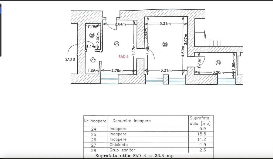 Spatii de birouri Ultracentral suprafață  de 34 mp