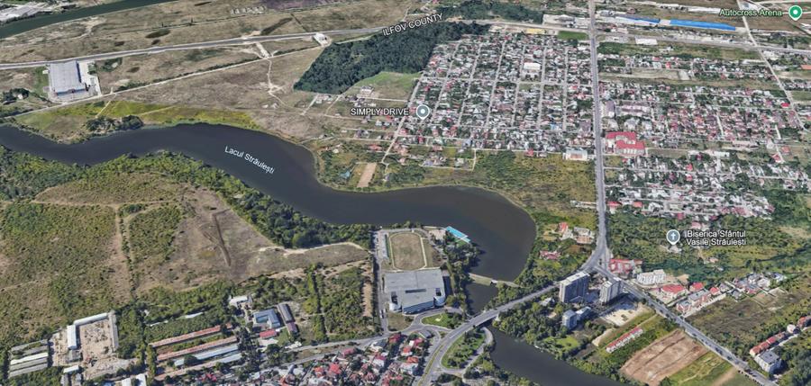 De vanzare teren pe malul lacului Straulesti