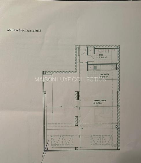 Spațiu comercial/birou 100mp | Domenii | 5 min metrou 1 Mai | Parter stradal - 5