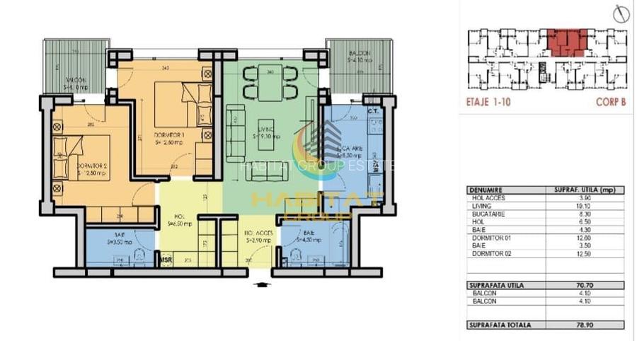 Vânzare Apartament 3 camere 79 mp  | 2 min Metrou Berceni | Popești Leordeni - 2