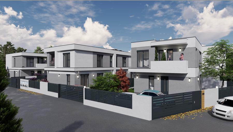 Vila premium cu 4 camere, curte mare 180 mp, intrare privată, Chitila, Clasa A