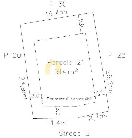 Vanzare teren pentru casa/duplex cu PUZ, la 6 min de Cluj-Napoca