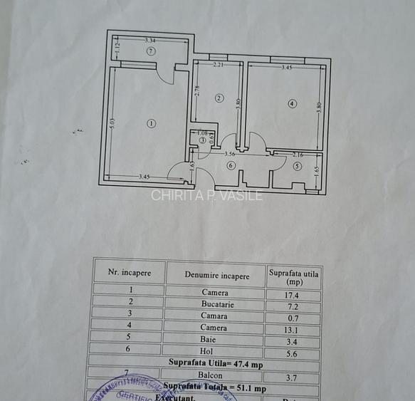 Tomis Nord/Cireșica Apartament 2 Camere decomandate Centrală Gaze - 14