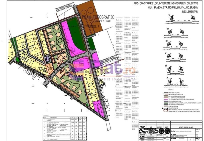 Teren Brasov, Ideal dezvoltare imobiliara Str. Morarului, PUZ aprobat