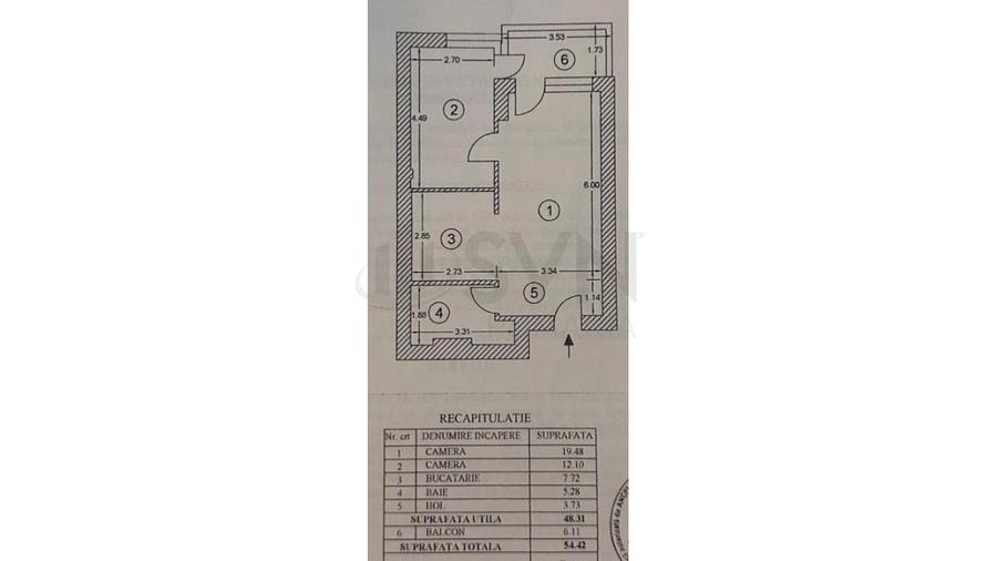 REA1021841 Apartament 2 Camere l City Point