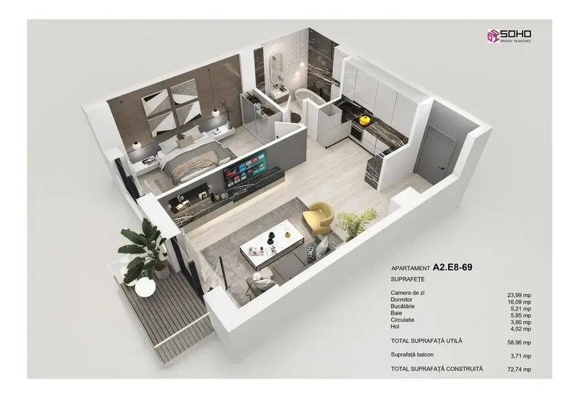 Apartament 2 camere