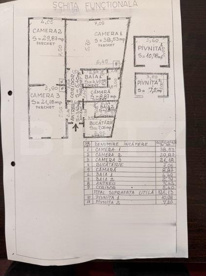 EXCLUSIV BLITZ :  Apartament 3 Camere, 121 mp, etaj 1, ULTRACENTRAL  ,  Parcare