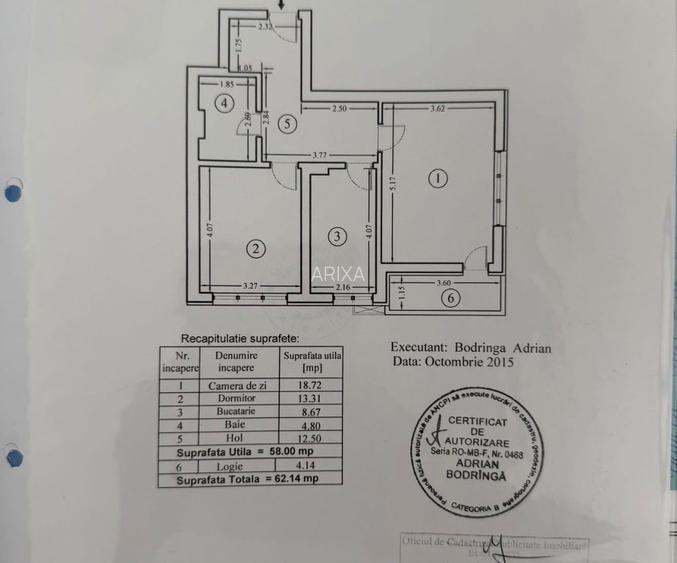 2 camere + Parcare Parcul Linei Lujerului 62mp Centrala Plaza Mal 2015 - 7