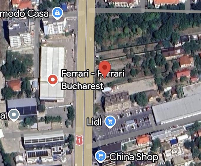 Teren 2500 mp OTOPENI | cu deschidere 26 m la DN1 | vis-a-vis de Ferrari